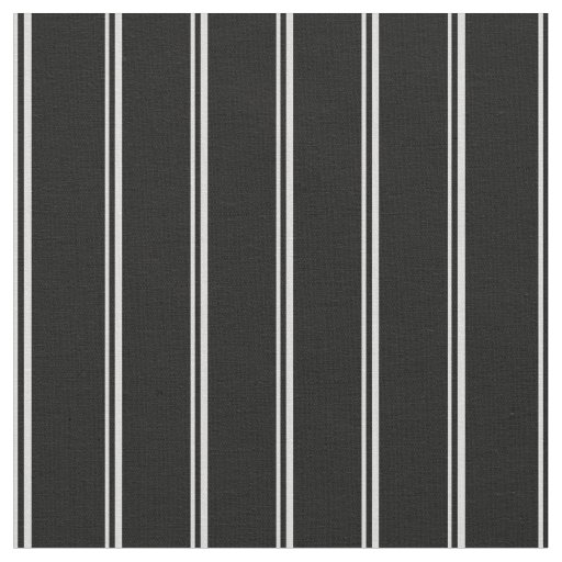 Light Gray and Black Stripes Fabric