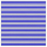 [ Thumbnail: Light Gray and Blue Pattern of Stripes Fabric ]