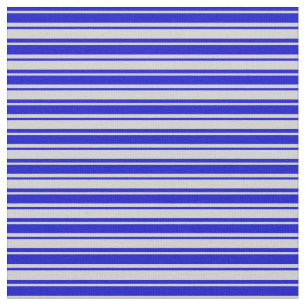 Light Gray and Blue Pattern of Stripes Fabric