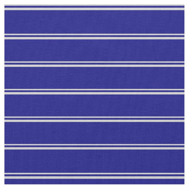 Light Gray and Blue Pattern of Stripes Fabric (Close Up)