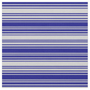 Light Gray and Blue Striped Pattern Fabric