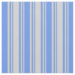 Light Gray and Cornflower Blue Colored Pattern Fabric
