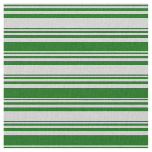 Light Gray and Dark Green Striped Pattern Fabric