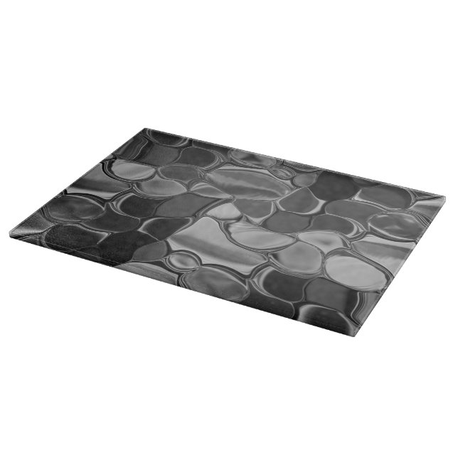 Light gray and dark rounded shapes. cutting board (Corner)
