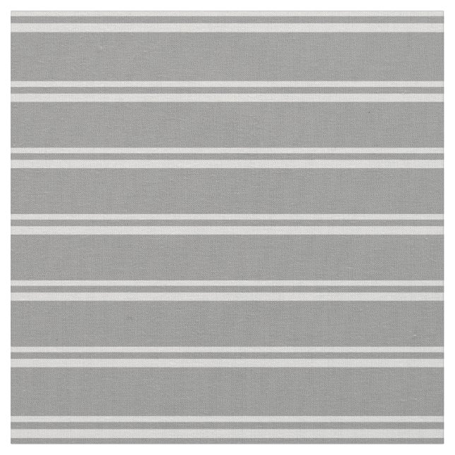 Light Gray and Gray Colored Stripes Fabric (Close Up)