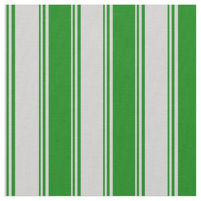 Light Gray and Green Striped/Lined Pattern Fabric (Close Up)