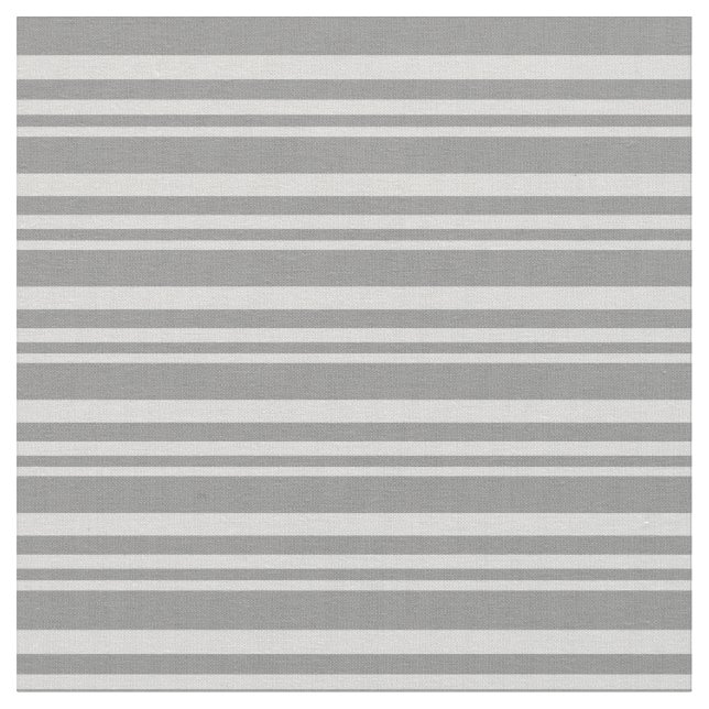 Light Gray and Grey Lines Fabric (Close Up)
