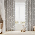 Light Gray and White Abstract Dots Blackout Curtains<br><div class="desc">Design your own custom curtains in any color combination to perfectly coordinate with your home decor in any space! This fun modern design features a random scattered abstract dot pattern. Use the design tools to change the background color, or add your own text to include a name, monogram initials or...</div>