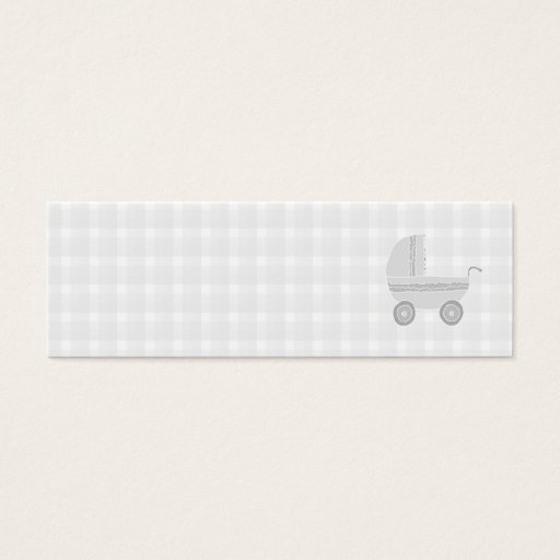 Customizable Light gray and white baby pram. business card templates