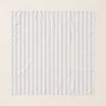 Light gray and white candy stripes scarf<br><div class="desc">Light gray and white candy stripes</div>