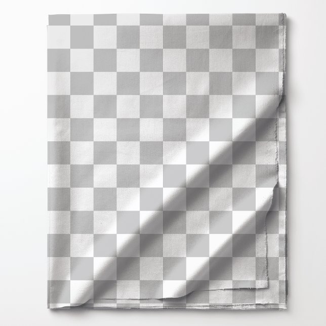 Light Gray and White Checkered Pattern Fabric (Creator Uploaded)