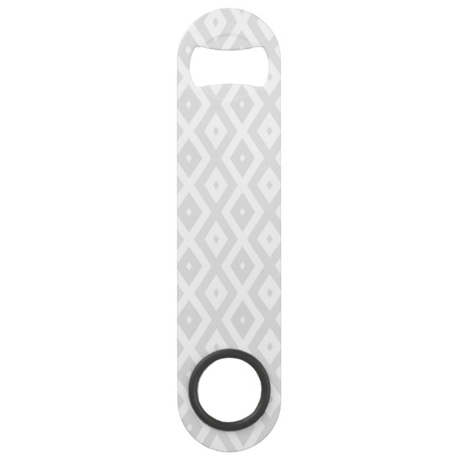 Light gray and white diamond pattern bar key (Front)