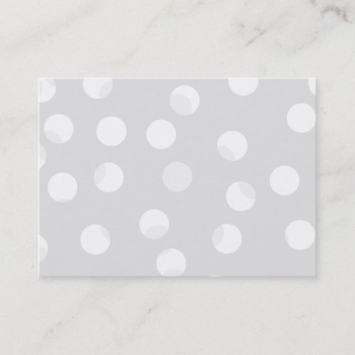 Light gray and white dotty pattern. business cards