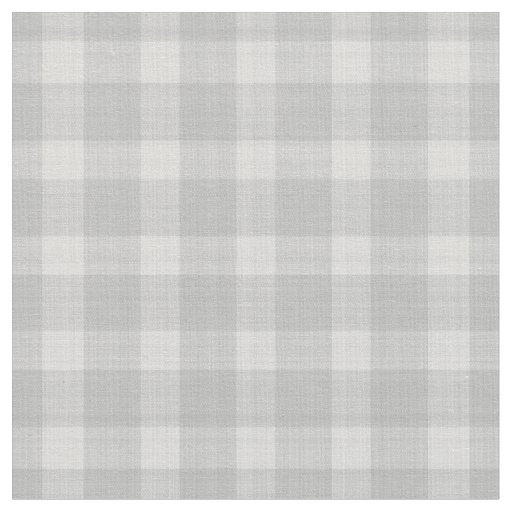light gray and white Gingham Checkered Plaid Fabric