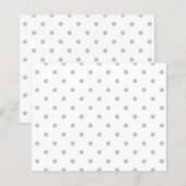 Light Gray and White Polka Dot Pattern. (Front/Back)