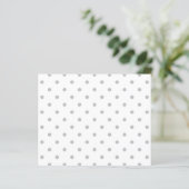 Light Gray and White Polka Dot Pattern. (Standing Front)