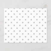 Light Gray and White Polka Dot Pattern. (Back)