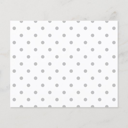 Light Gray and White Polka Dot Pattern. (Front)