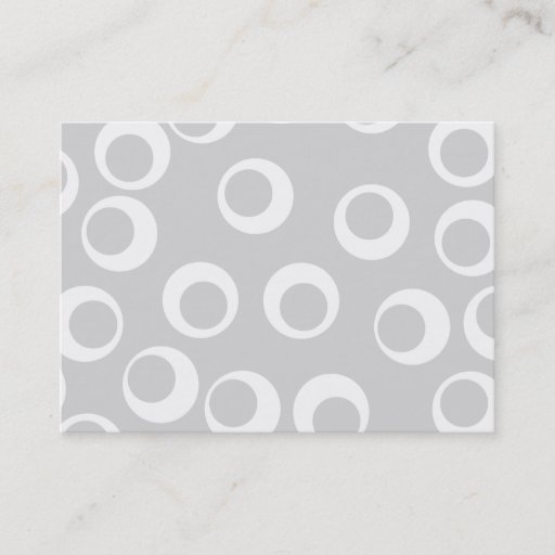 Customizable Light gray and white retro pattern. business cards