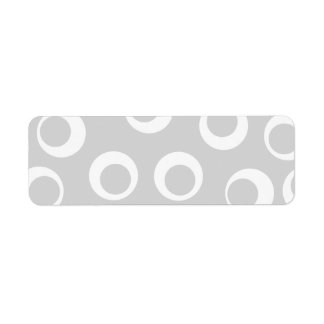 Light gray and white retro pattern. label