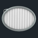 Light Gray and White Stripes Belt Buckle<br><div class="desc">The Light Grey & White stripes pattern is a pattern from the past, characterized by parallel Light Grey & White stripes of various widths that are repeated throughout the pattern. This pattern refers to the classic style and is characterized by subtlety and elegance. Light Grey & White colors are subdued,...</div>