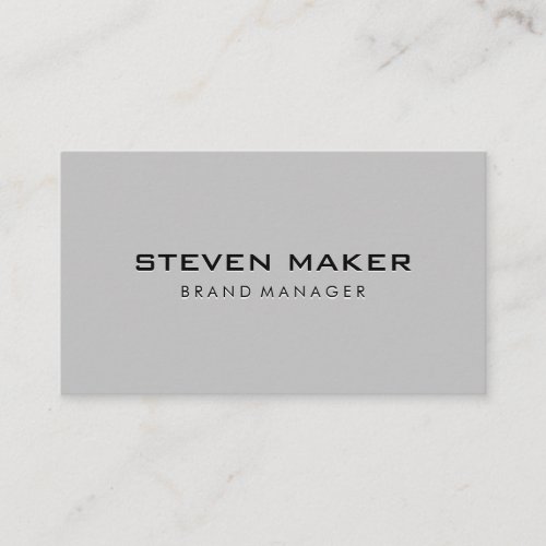 Light Gray Background Business Card