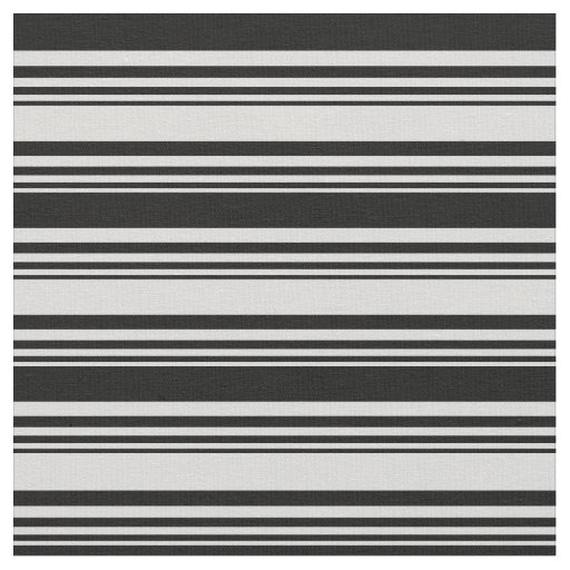 Light Gray & Black Lined Pattern Fabric