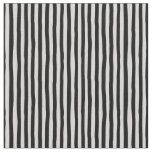 Light Gray &amp; Black Wonky Stripes Fabric
