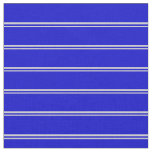 [ Thumbnail: Light Gray & Blue Colored Stripes/Lines Pattern Fabric ]