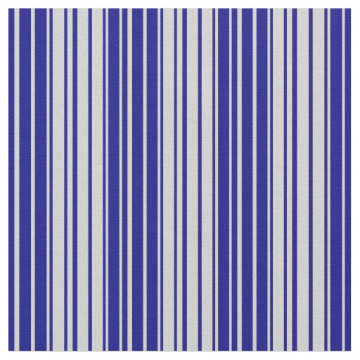 Light Gray & Blue Pattern of Stripes Fabric
