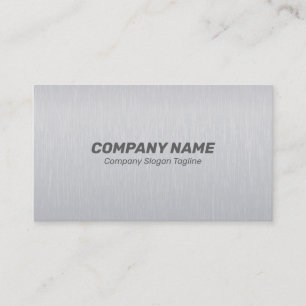 Light-gray brushed aluminum texture business card