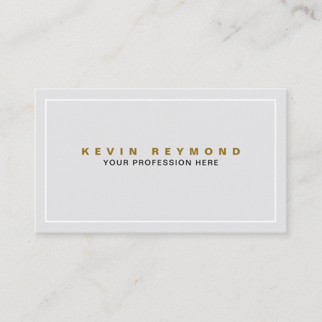 Light Gray Business Card (Front)