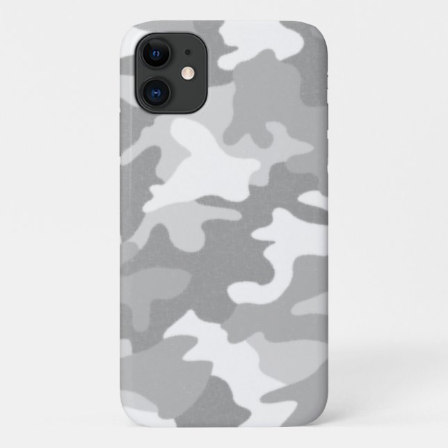 Light Gray Camouflage Case-Mate iPhone Case (Back)