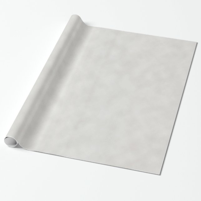 Light Gray Classic Parchment Texture Wrapping Paper (Unrolled)
