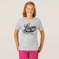 Light Gray Company Logo Swag Business Kids Girls T
