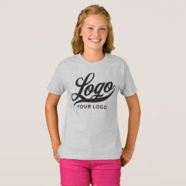 Light Gray Company Logo Swag Business Kids Girls T T-Shirt