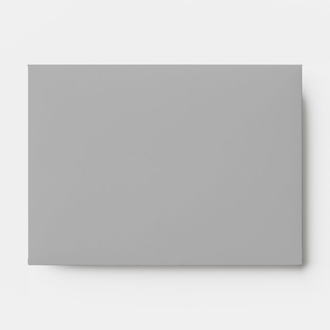 Light Gray Daisy Customizable Wedding Envelopes (Front)