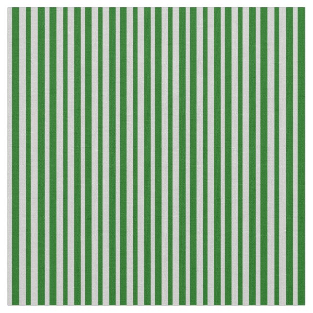 Light Gray & Dark Green Stripes/Lines Pattern Fabric (Close Up)