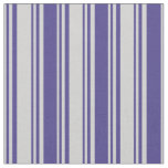 [ Thumbnail: Light Gray & Dark Slate Blue Pattern Fabric ]