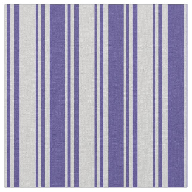 Light Gray & Dark Slate Blue Pattern Fabric (Close Up)
