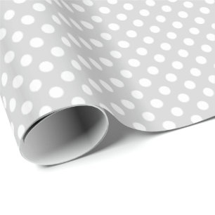 Light Gray Dots Option Wrapping Paper