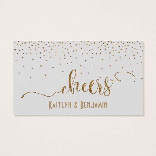 Light Gray Drink Tickets with Gold Confetti (Back)