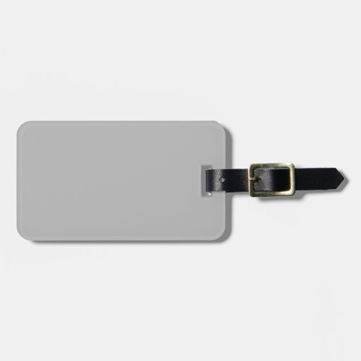 Light Gray Fashion Grey Color Trend 2014 Blank Luggage Tag | Zazzle