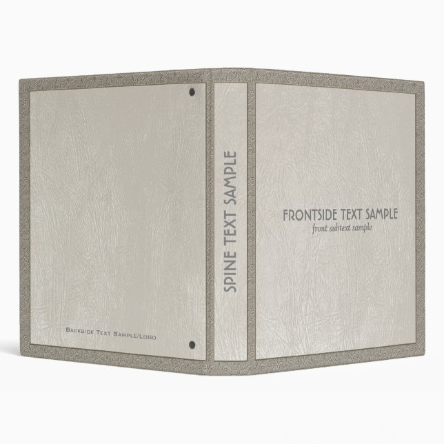 Light Gray Faux Leather Look Avery Binder (Background)