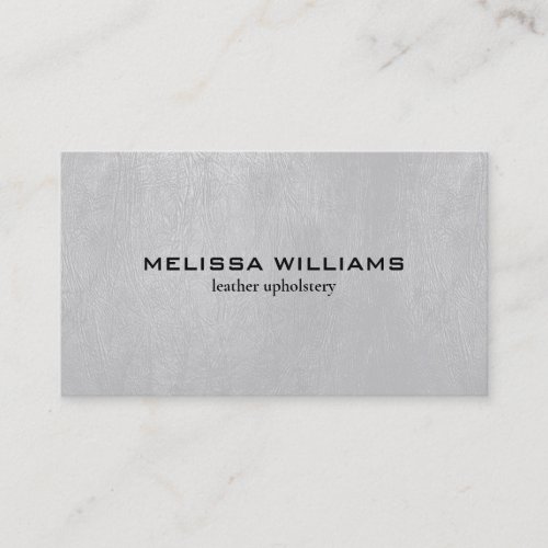 Light_gray faux leather texture business card