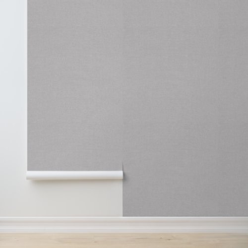 Light Gray Faux Linen Wallpaper