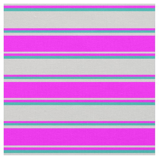 Light Gray, Fuchsia, and Light Sea Green Colored Fabric