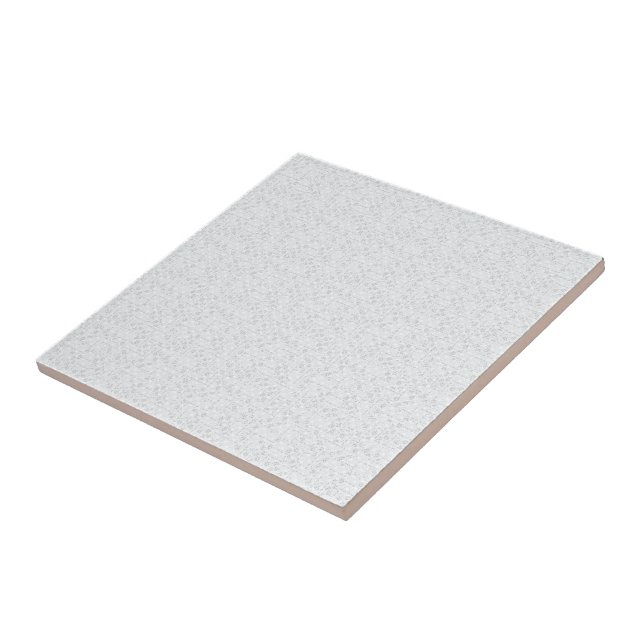 Light Gray Geometric Floral |Modern Summer Pattern Ceramic Tile (Side)