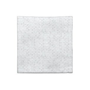 Light Gray Geometric Floral Modern Summer Pattern Cloth Napkin