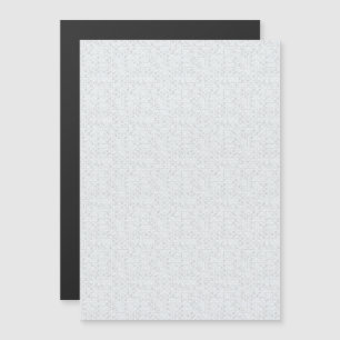Light Gray Geometric Floral Modern Summer Pattern Magnetic Invitation